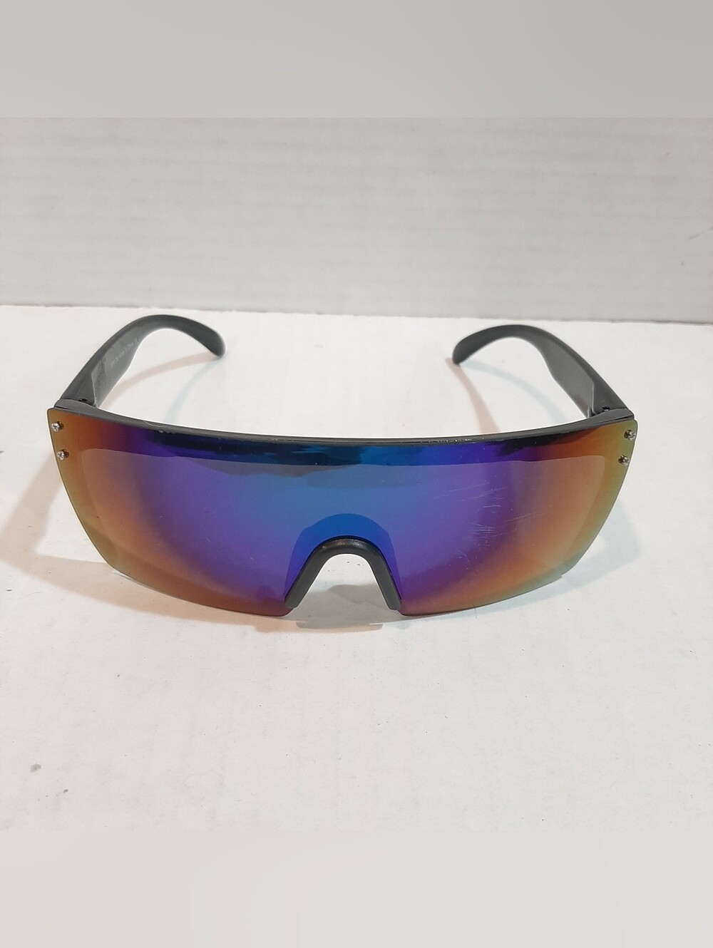 Unbranded Blue Orange Tinted Men’s Shield Sunglasses 9797CM